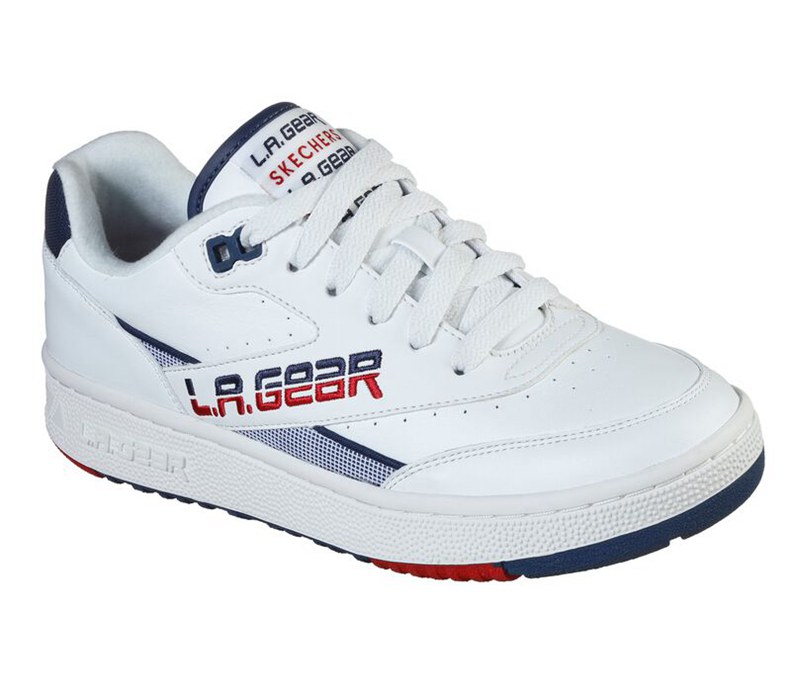 Skechers L.A. Gear: Hot Shots Low - Womens Sneakers White/Navy [AU-RY5511]